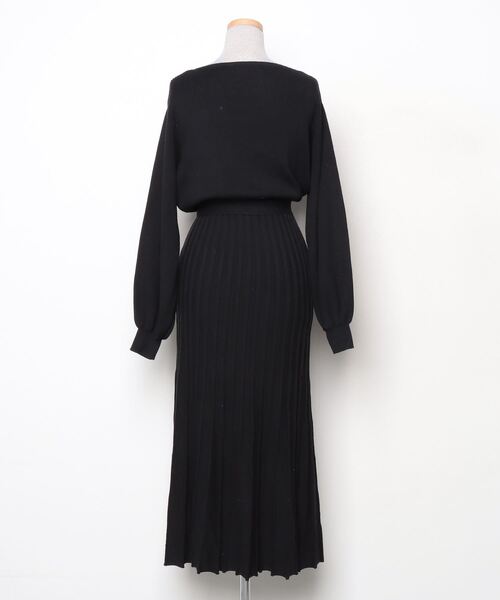 「dazzlin」 ニットワンピース FREE ブラック レディース_画像2