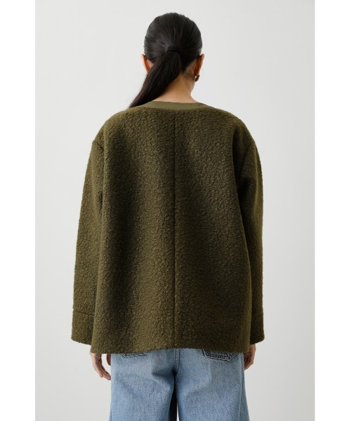 「crie conforto」 ノーカラージャケット SMALL ネイビー レディース_画像7