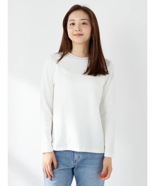 tシャツ ふくれジャカードプルオーバー レディース