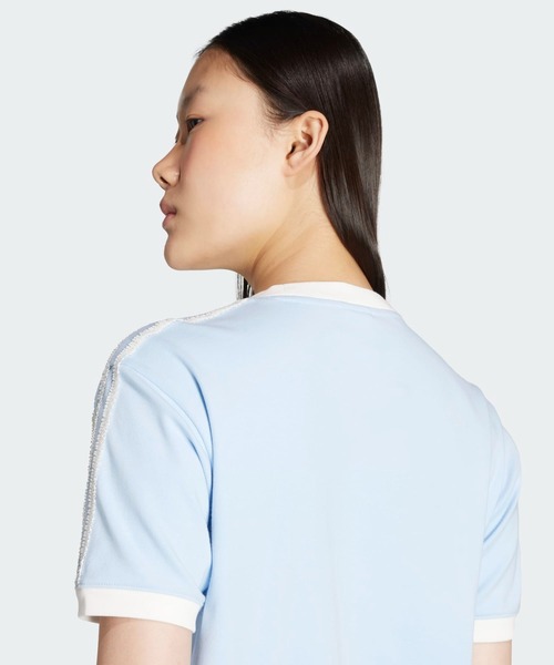 adidas tシャツ Originals ラッフル スリーストライプス 半袖T