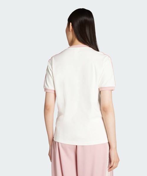 ◆国内◆【adidas】ラッフル スリーストライプス 半袖Tシャツ adidas Originals ラッフル スリーストライプス 半袖Tシャツ