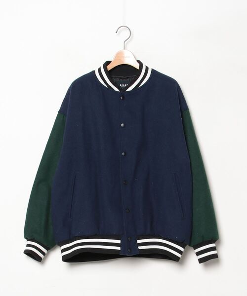 BEAMS HEART（ビームス ハート） スタジャン M ネイビー メンズ