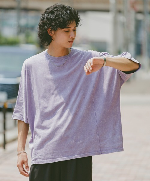 RAGEBLUE（レイジブルー） tシャツ ドルマンスリーブ/ピグメント加工T