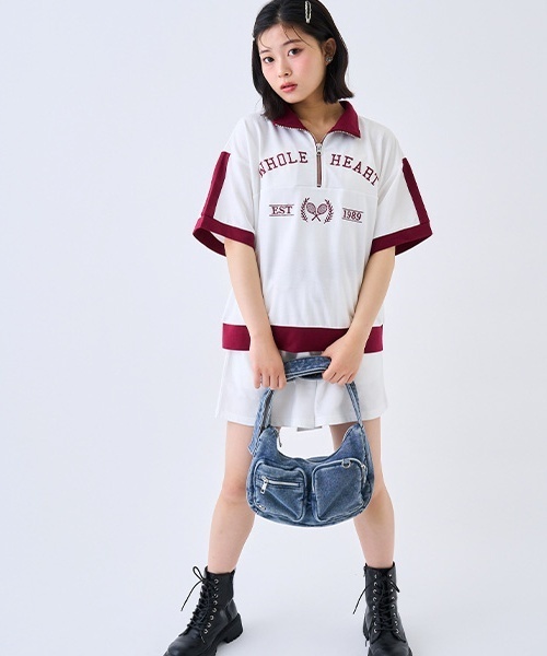 LOVETOXIC セットアップ 「LTXC」バイカラージップ キッズ 子供服