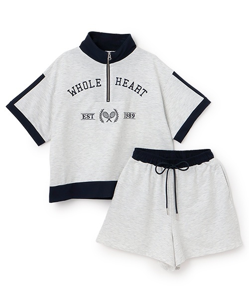 LOVETOXIC セットアップ 「LTXC」バイカラージップ キッズ 子供服