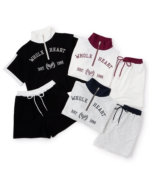 LOVETOXIC セットアップ 「LTXC」バイカラージップ キッズ 子供服