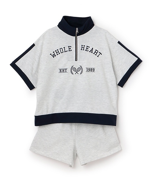 LOVETOXIC セットアップ 「LTXC」バイカラージップ キッズ 子供服