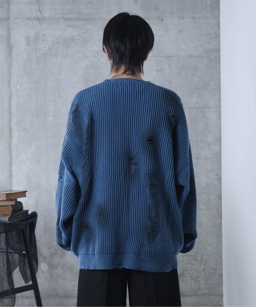 Confirm（コンファーム） セーター ニット ダメージ スプレー加工