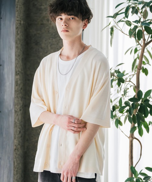 「Rocky Monroe」 半袖ニット X-LARGE ネイビー メンズ