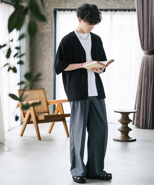 「Rocky Monroe」 半袖ニット X-LARGE ネイビー メンズ