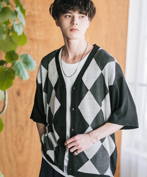 「Rocky Monroe」 半袖ニット X-LARGE ネイビー メンズ