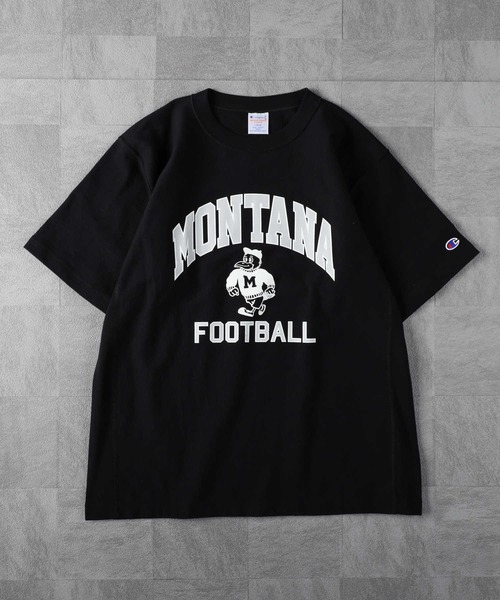 「Champion」 半袖Tシャツ M ブラック メンズ