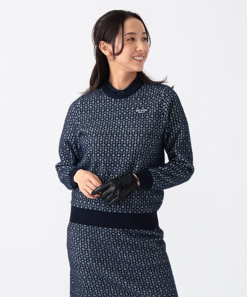 BEAMS GOLF（ビームス ゴルフ） ニット セーター PURPLE LABEL / 幾何