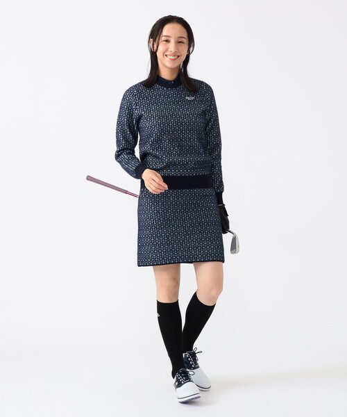 BEAMS GOLF（ビームス ゴルフ） ニット セーター PURPLE LABEL / 幾何