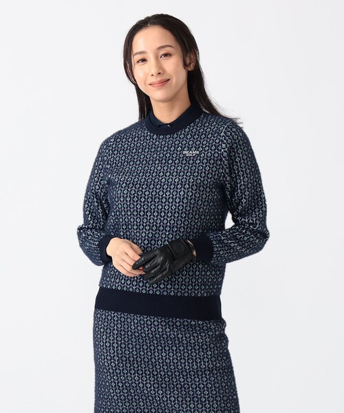 BEAMS GOLF（ビームス ゴルフ） ニット セーター PURPLE LABEL / 幾何