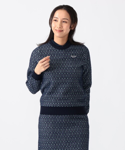 BEAMS GOLF（ビームス ゴルフ） ニット セーター PURPLE LABEL / 幾何