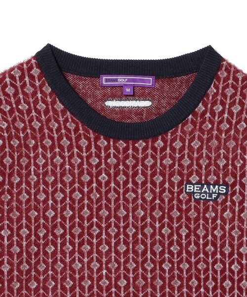 BEAMS GOLF（ビームス ゴルフ） ニット セーター PURPLE LABEL / 幾何