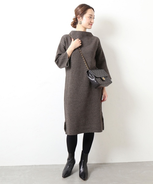 「VERMEIL par iena」 ニットワンピース FREE ブラウン レディース_画像3