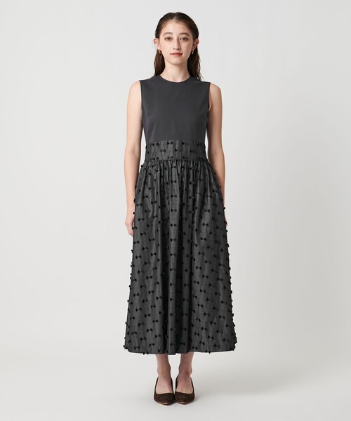 【win】UNITED ARROWS リボン カットジャカード ワンピース UNITED ARROWS（ユナイテッドアローズ）の「リボン カットジャ