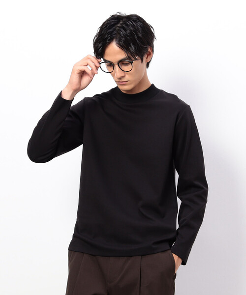 COMME CA ISM（コムサイズム） tシャツ 抗菌加工 スムース モック