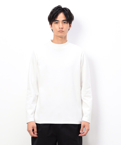 【美品】COMME des GARCONS HOMME　モックネック T【S】 COMME des GARCONS HOMME 24SS ロゴプリントモックネックTシャツ Style