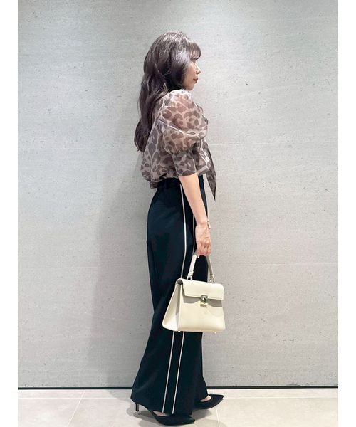 LILY BROWN（リリーブラウン） ブラウス シャツ オーガンザボウタイ