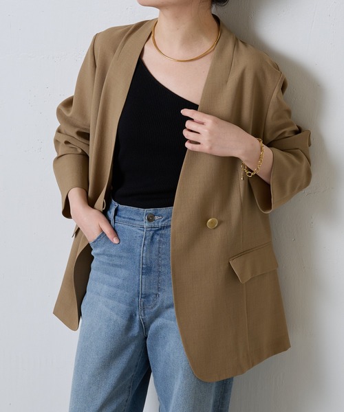 COLLAGE GALLARDAGALANTE ノーカラージャケット COLLAGE GALLARDAGALANTE 「COLLAGE GALLARDAGALANTE」 ノーカラー