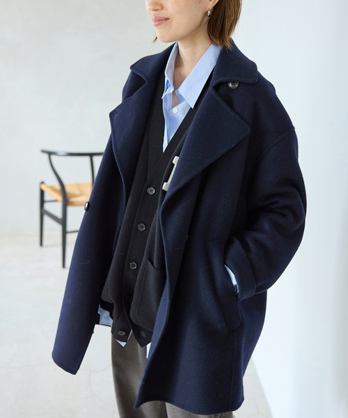 【DO!family】ピーコート　値下げ ATO pコート ピーコート OVERSIZED PEA COAT メンズ : ZOZOTOWN