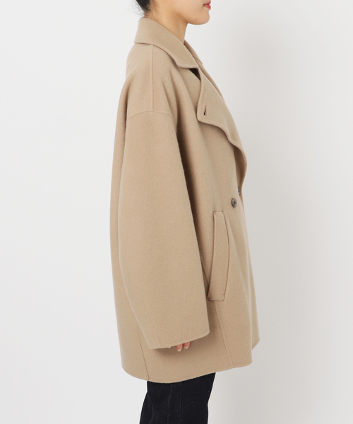 SLOBE IENA ピーコート pコート souple wool ダブルフェイス