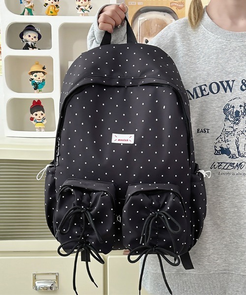 gossip!ロサンゼルス デイバック リュック ポイント柄 リボンデザイン