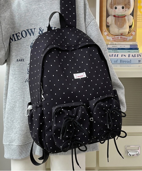 gossip!ロサンゼルス デイバック リュック ポイント柄 リボンデザイン