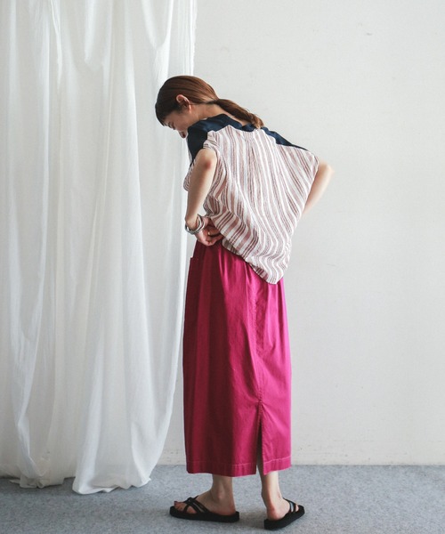 「FIL DE FER」 半袖ブラウス FREE ブラウン レディース_画像3