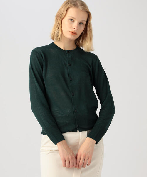 「MACPHEE」 ニットカーディガン M ピンク レディース_画像8