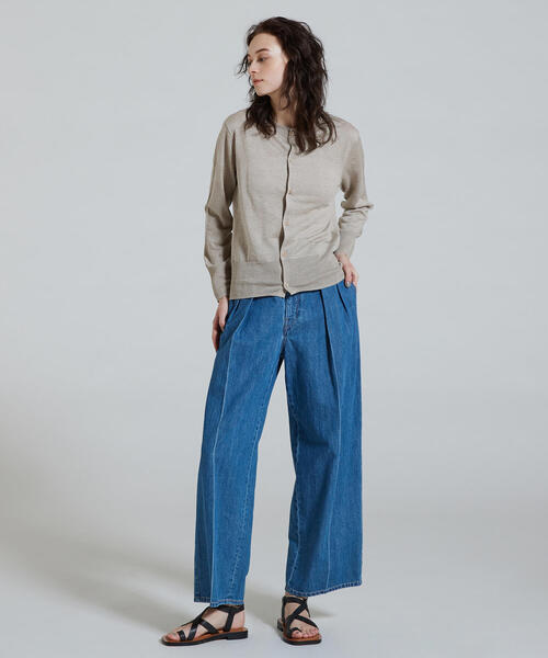 「MACPHEE」 ニットカーディガン M ピンク レディース_画像10