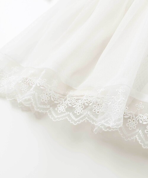 新品 ワンダフルワールド♥いちごプリント段々スカート／赤 赤×レーススカート×胸元オーロラ スタンダードドレス | プレタ