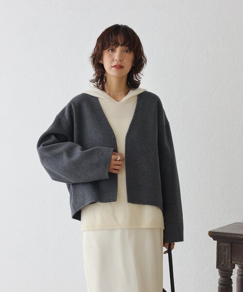 RIVE DROITE（リヴドロワ） コート アウター 「上品見え」ウールリバー