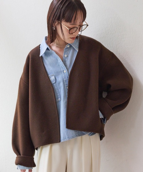 RIVE DROITE（リヴドロワ） コート アウター 「上品見え」ウールリバー