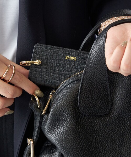 SHIPS（シップス） キーホルダー 「WEB限定」SHIPS:「SAFFIANO LEATHER
