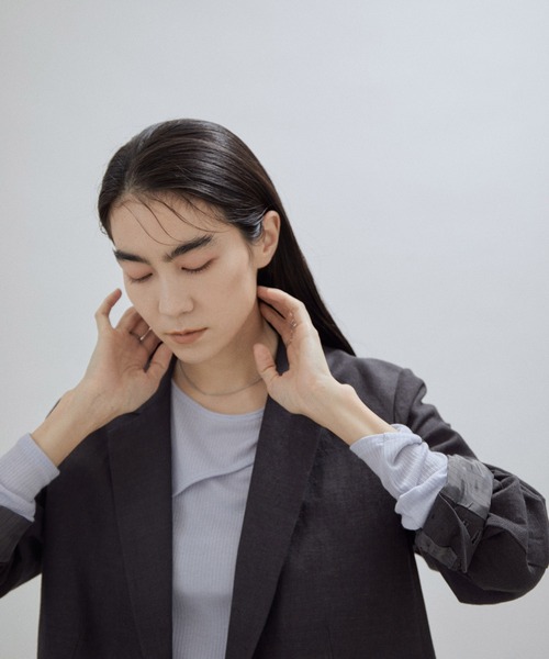 「SALON adam et rope'」 テーラードジャケット M ベージュ レディース_画像3