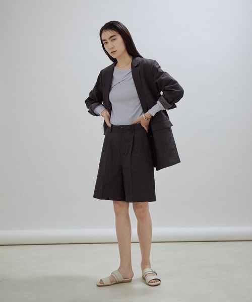 「SALON adam et rope'」 テーラードジャケット M ベージュ レディース_画像5