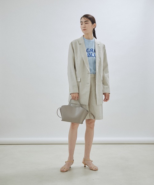 「SALON adam et rope'」 テーラードジャケット M ベージュ レディース_画像8