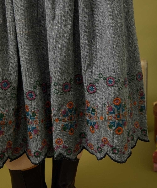 Jocomomola（ホコモモラ） スカート Cama de flores コットン