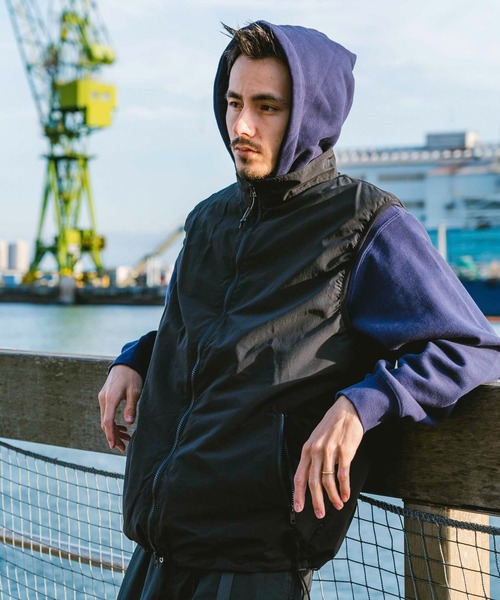 BURLAP OUTFITTER ブラックベスト BURLAP OUTFITTER（バーラップアウトフィッター） ナイロンベスト