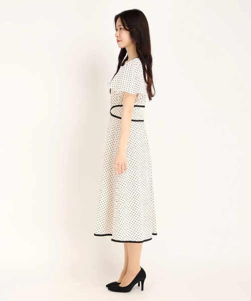 「STRAWBERRY-FIELDS」 半袖ワンピース 2 ホワイト レディース_画像3