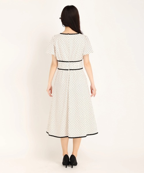 「STRAWBERRY-FIELDS」 半袖ワンピース 2 ホワイト レディース_画像4