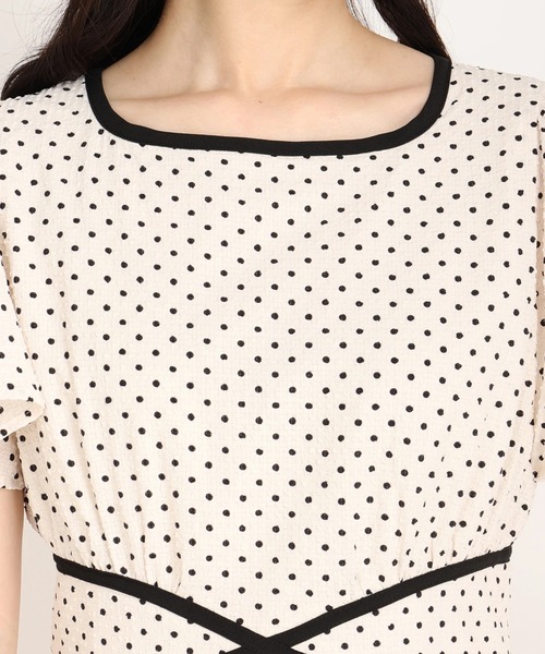 「STRAWBERRY-FIELDS」 半袖ワンピース 2 ホワイト レディース_画像6