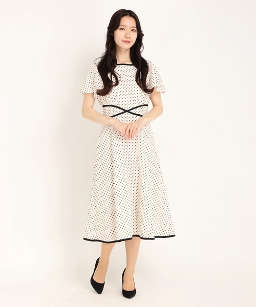 「STRAWBERRY-FIELDS」 半袖ワンピース 2 ホワイト レディース_画像9