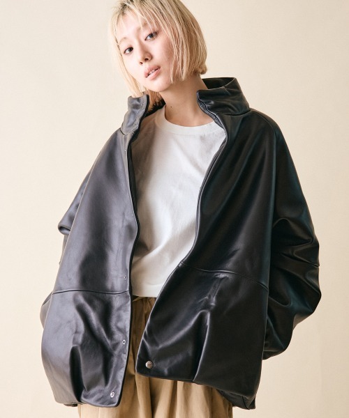 専用 ファビアナフィリッピ モニーレ レザー ダウンジャケット me+em