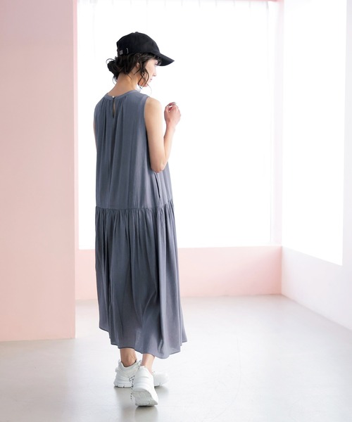 GeeRA（ジーラ） 「RyuRyu」ノースリーブワンピース MEDIUM ピンク