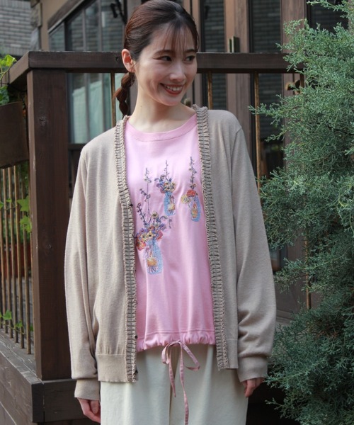 SUPER HAKKA（スーパーハッカ） tシャツ ローゲージ天竺フラワー